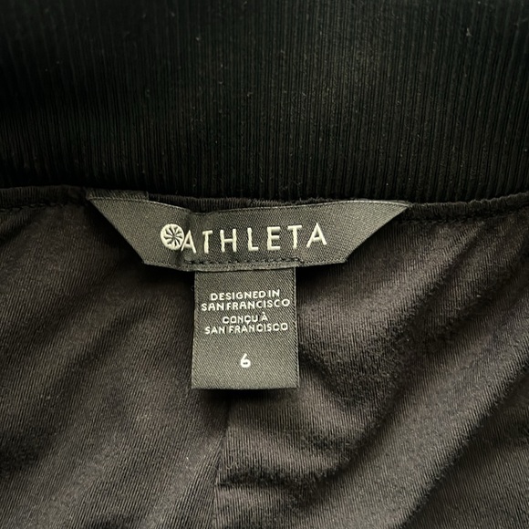 Athleta Brooklyn Pants Womens Black Stretch Elastic Waist Pockets size 6 - Picture 9 of 10